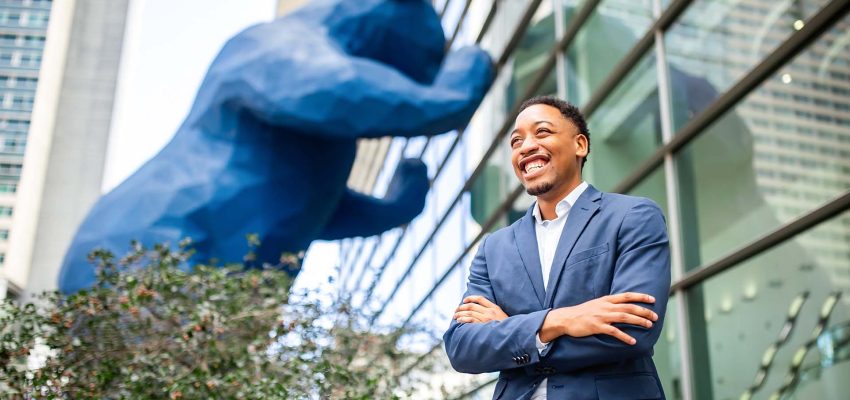 MSU Denver Hospitality and Leadership major, Tyrin Register, has worked at the Colorado Convention Center for two years with the role of Catering Sales Coordinator. Photo by Alyson McClaran